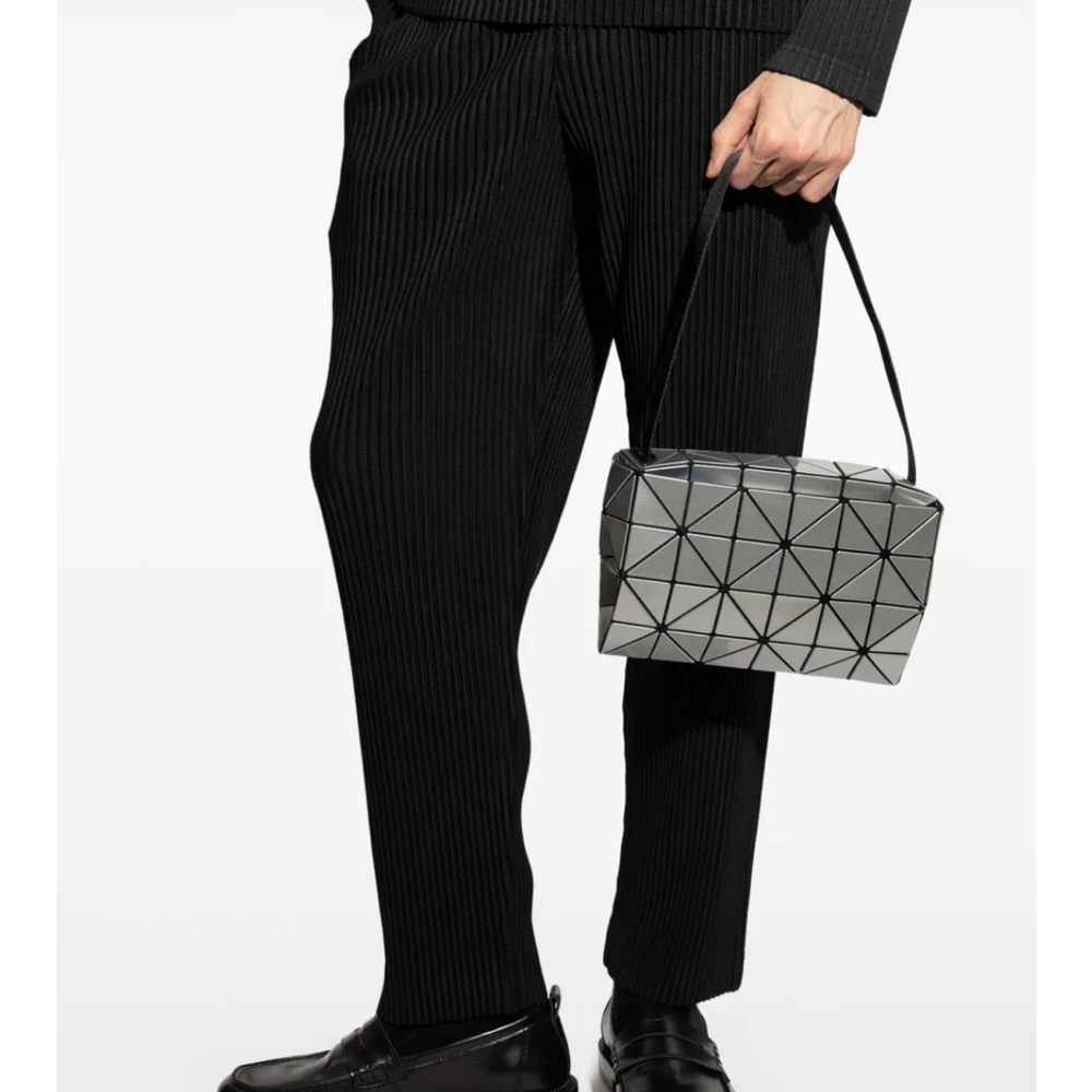 Issey Miyake BAO BAO Carton Shoulder Bag Silver